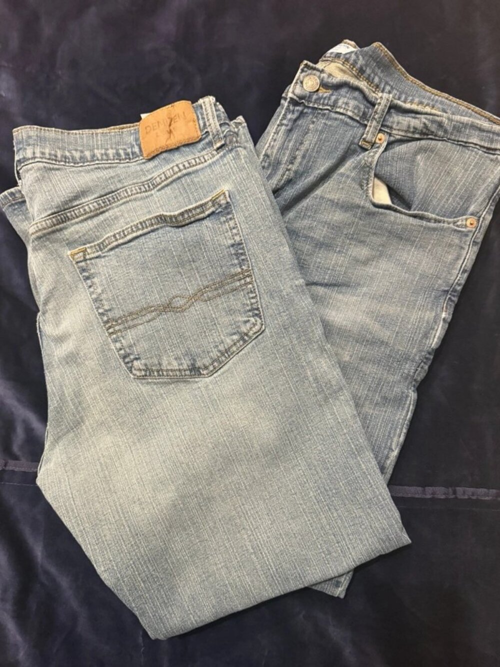 Lot of 2 Levi’s Denizen 285 Relaxed Fit Men’s Jeans 36x30 Blue Denim